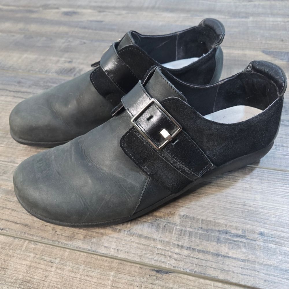 Naot Tane Comfort Shoes Monk loafers in sleek black Womens Size 10 41